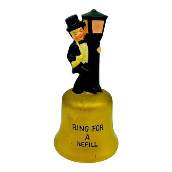 Vintage | Dining | Vintage Barware Bell Ring For A Drink Drunk Man W ...